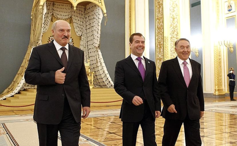 Meeting of the presidents of Russia, Belarus, and Kazakhstan ...