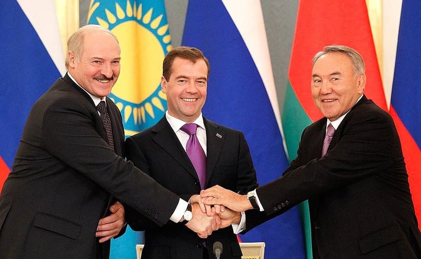 Meeting of the presidents of Russia, Belarus, and Kazakhstan ...