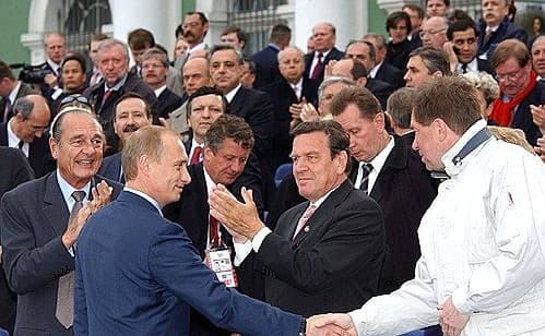 President Vladimir Putin opened an aquatic festival in the center ...