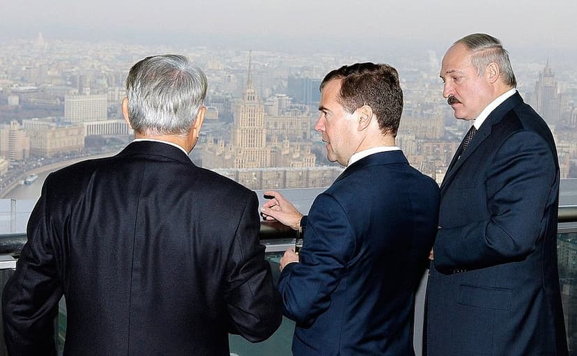Meeting of the presidents of Russia, Belarus, and Kazakhstan ...