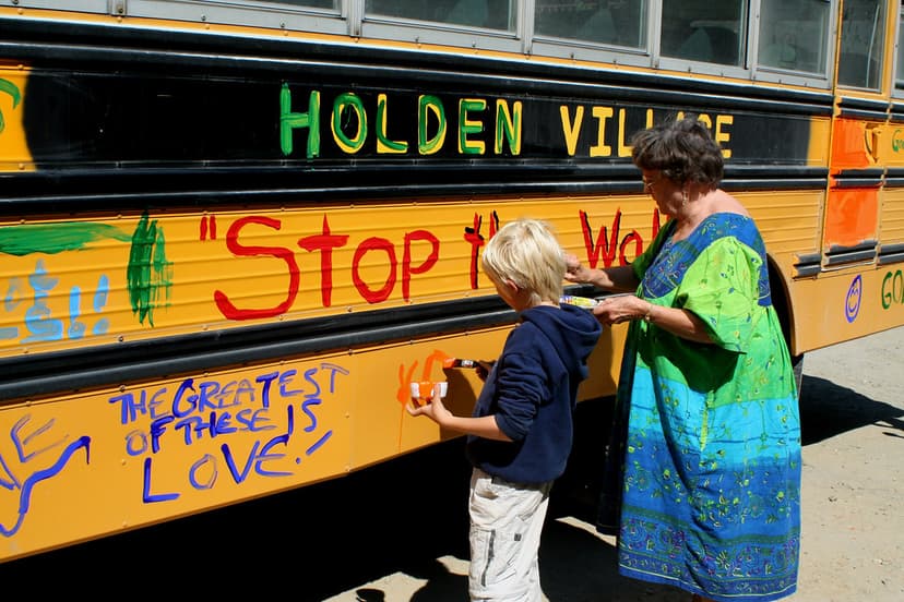 Vehicles of Peace | A Holden Village transport bus were tran… | Flickr