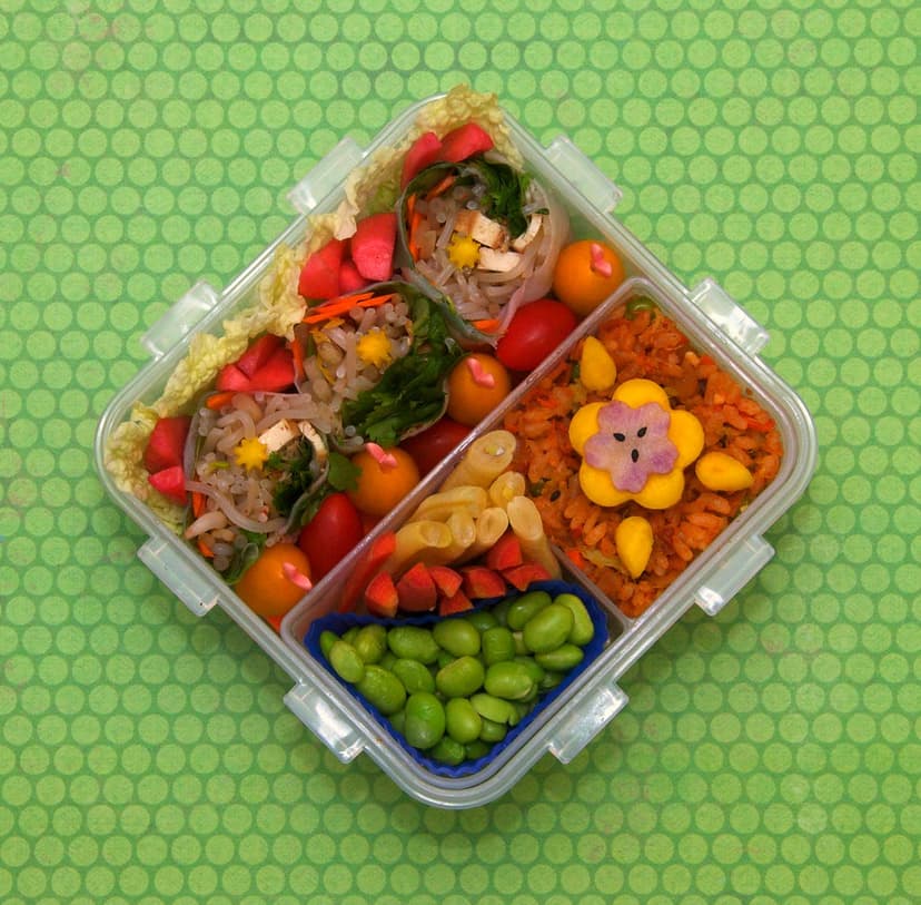 spring roll bento | nothing that innovative tonight bento fr… | Flickr