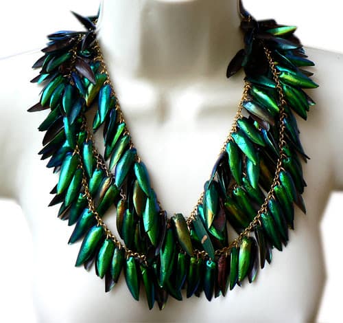 Pebble London Beetle Wings Three Strand Necklace | Stunning,… | Flickr
