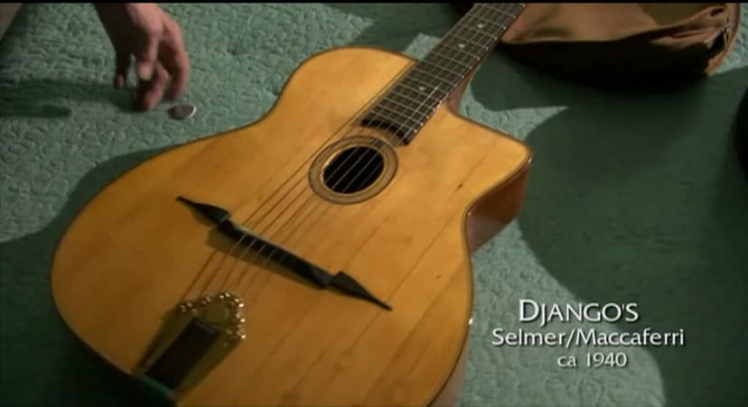 Les Paul showing Django Reinhardt's Selmer Maccaferri Guit… | Flickr
