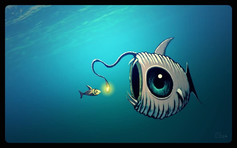lure | This was initially an ink pen doodle which I then col… | Flickr