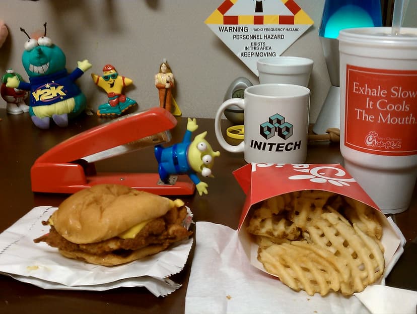 Chick-fil-a for lunch today, n00bs. #newsfromthecube | Flickr