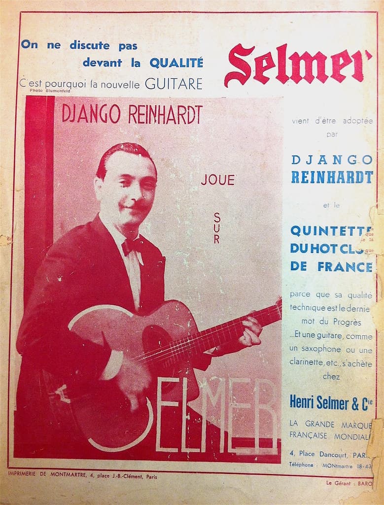 Selmer ad, Django Reinhardt | bunky's pickle | Flickr