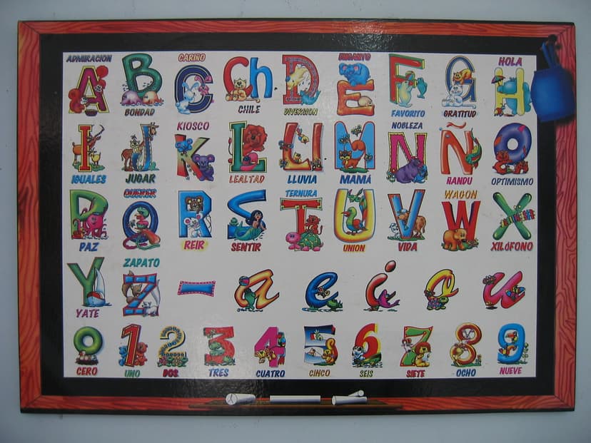 Alphabet with Spanish aids | Ryan Greenberg | Flickr