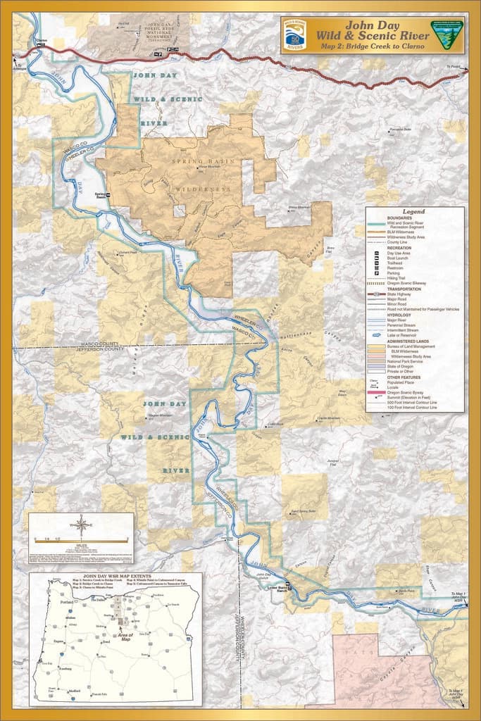 John Day Wild and Scenic River -- Map 2 | The John Day River… | Flickr