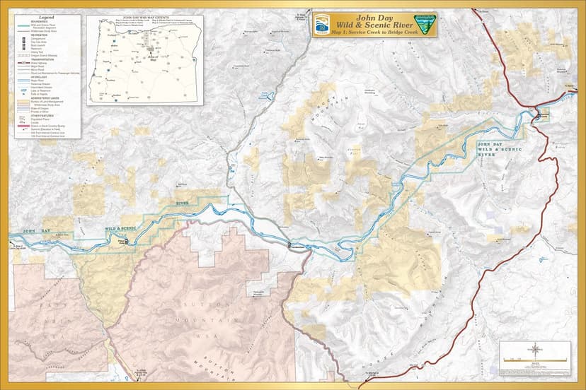 John Day Wild and Scenic River -- Map 1 | The John Day River… | Flickr