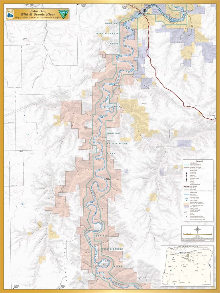 John Day Wild and Scenic River -- Map 4 | The John Day River… | Flickr