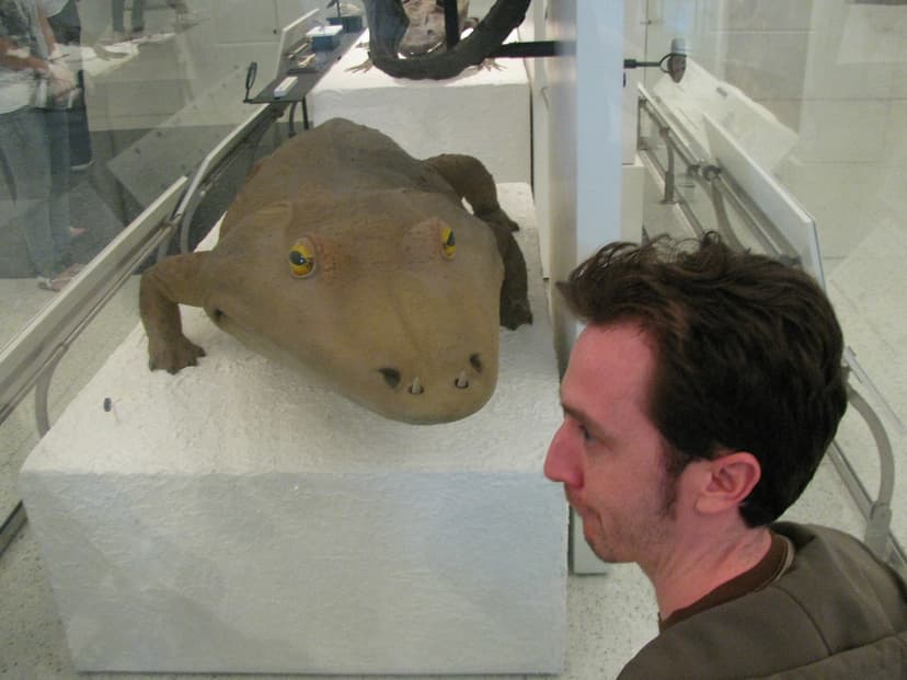 Mastodonsaurus & Uncle Dave | Erin and Will's uncle with an … | Flickr