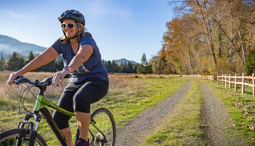 Provolt Recreation Site | Recreational cyclist enjoys a trai… | Flickr