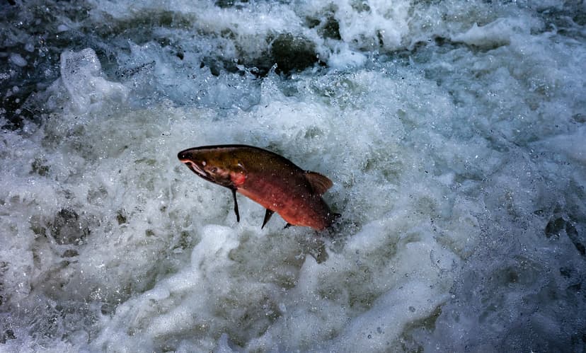 The Greatest Journey | A Coho Salmon jumps through the air w… | Flickr
