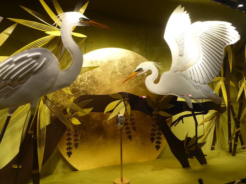 Egrets | Our traditional "Christmas lights and windows in Lo… | Flickr