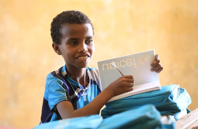 Smauel Almesget, 12 years old, attends the ECW-supported F… | Flickr