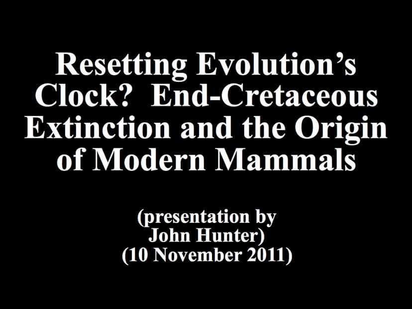 Resetting Evolution's Clock? End-Cretaceous Extinction and… | Flickr