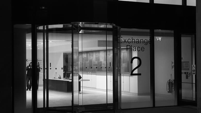 exchange place at night 03 | revolving door into one of the … | Flickr