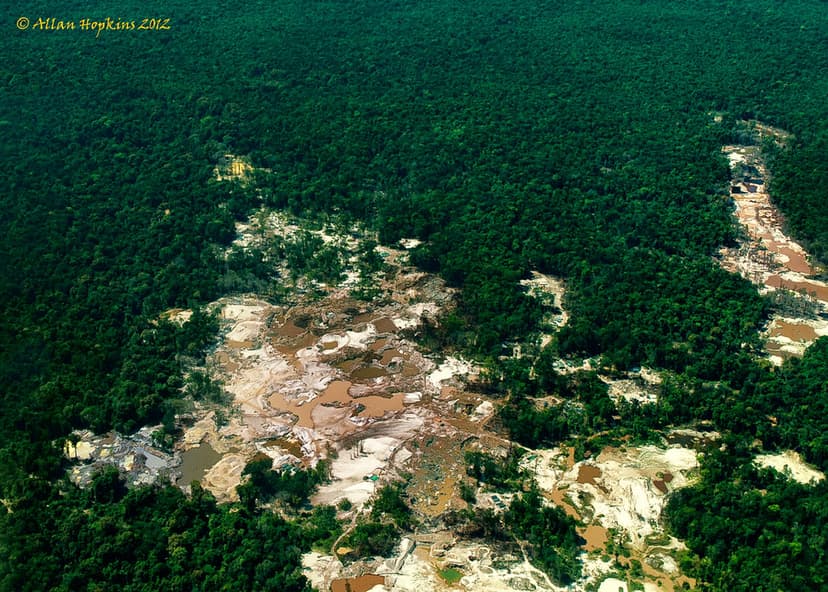 Alluvial gold mining in Guyana | As you fly across a seeming… | Flickr