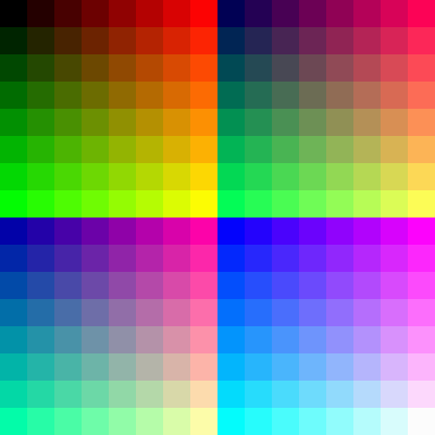 pixel art | "8-bit color palette" [16x16 pixel] by flippy13