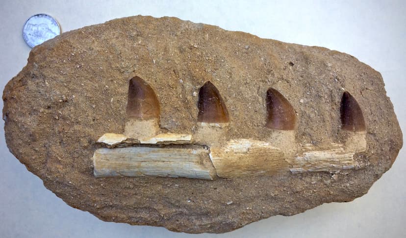 File:Partial mosasaur jaw.jpg - Wikimedia Commons