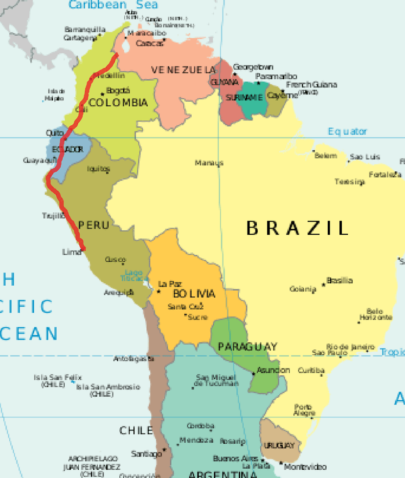 Archivo:Ruta venezolana a Perú.png - Wikipedia, la enciclopedia libre