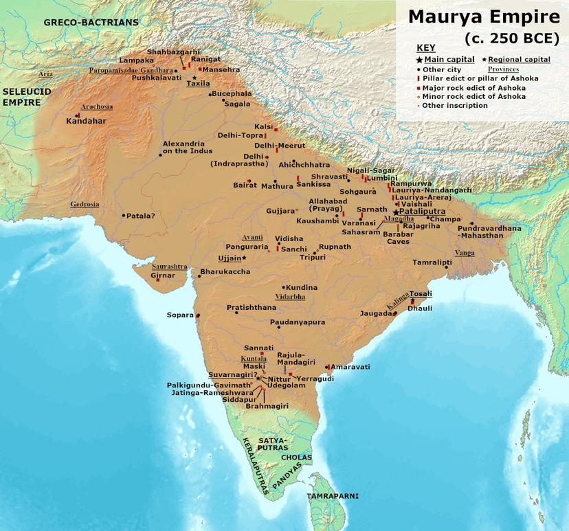 File:Maurya Empire, c.250 BCE 2.png - Wikipedia