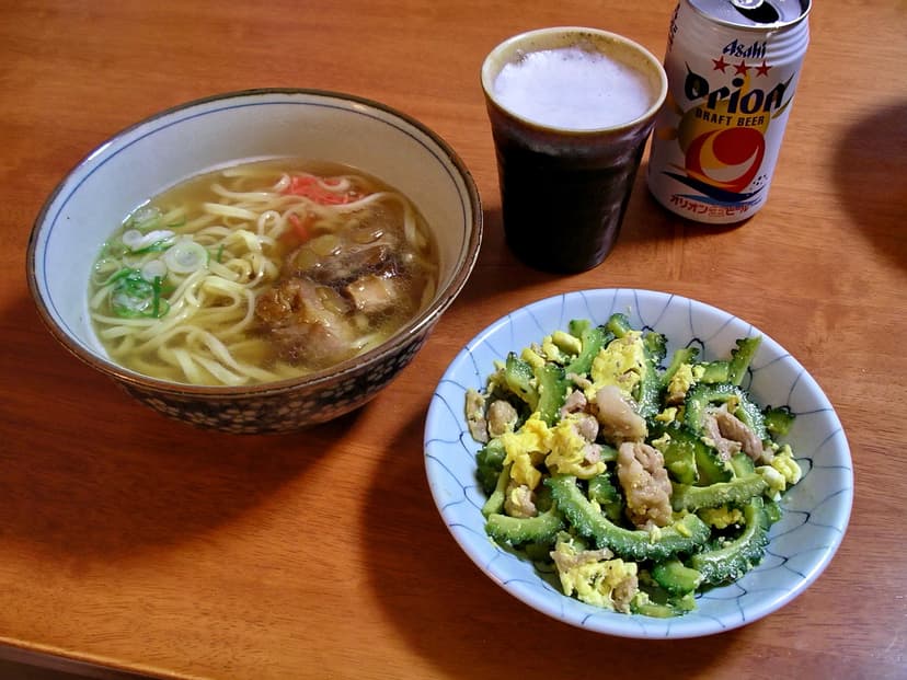 File:Okinawa soba and goya chanpuru.jpg - Wikipedia