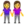 👭